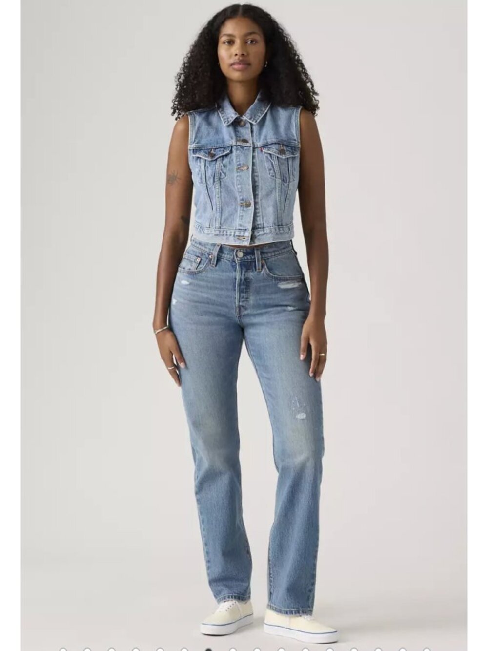 New Levi's 25x32 Premium 501 Curve Women's Jeans Medium Wash